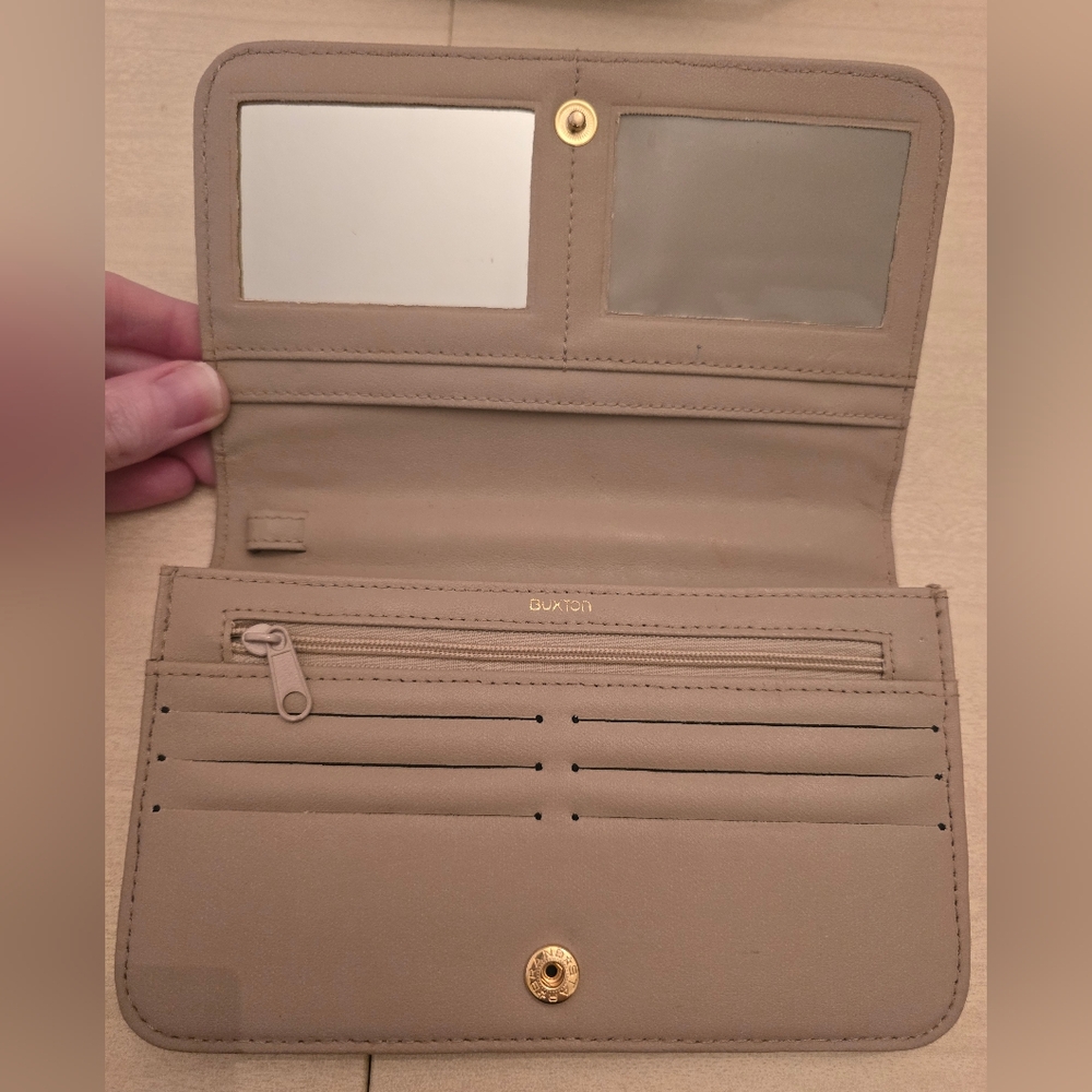 Taupe Women's Clutch Wallet